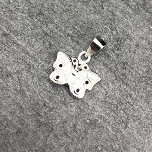 آویز گردنبند نقره زنانه گیرا مدل پروانه G785 -  - 3