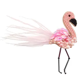 گل سینه زنانه طرح فلامینگو کد E890