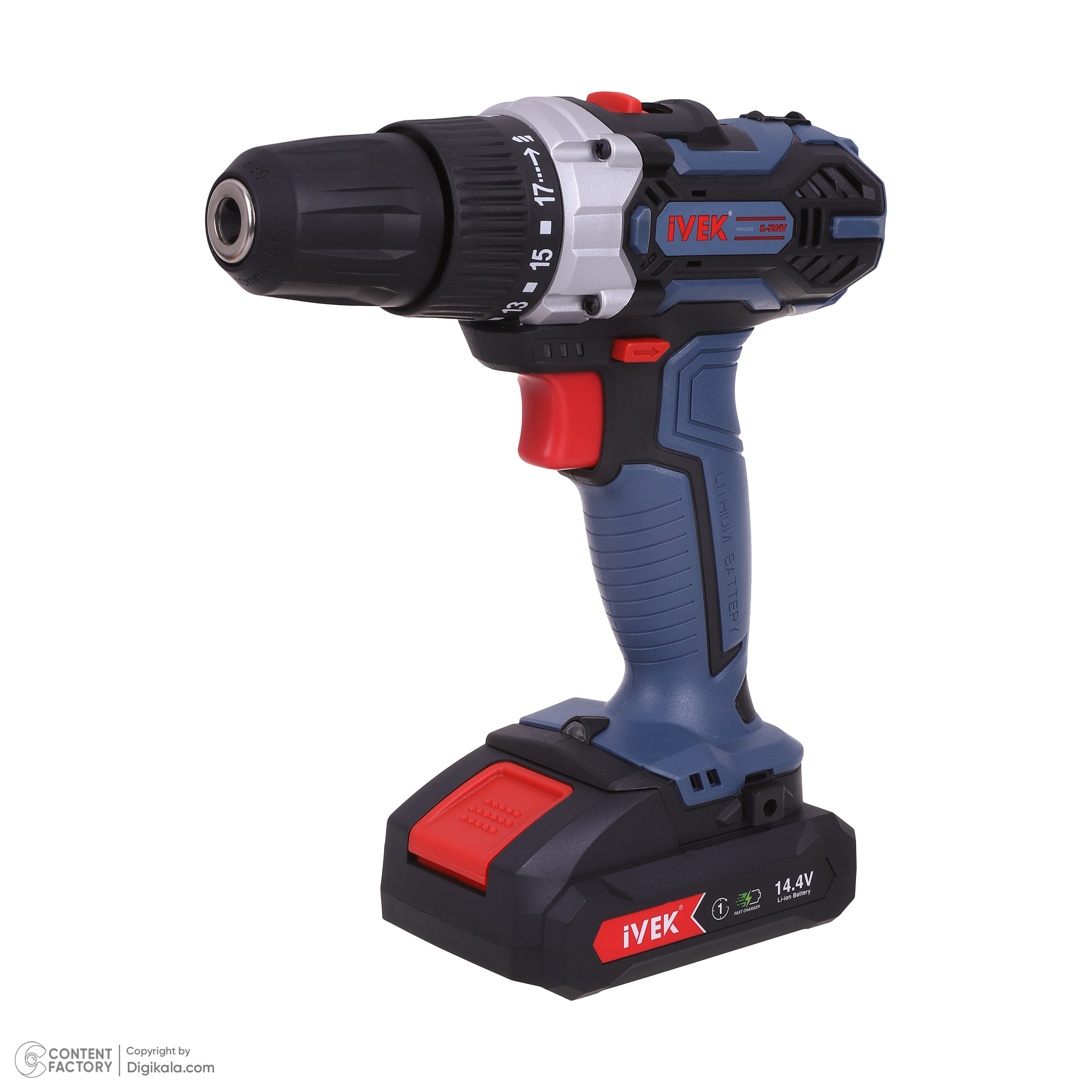 دریل پیچ‌گوشتی شارژی لیتیوم ایوک مدل K-7214v