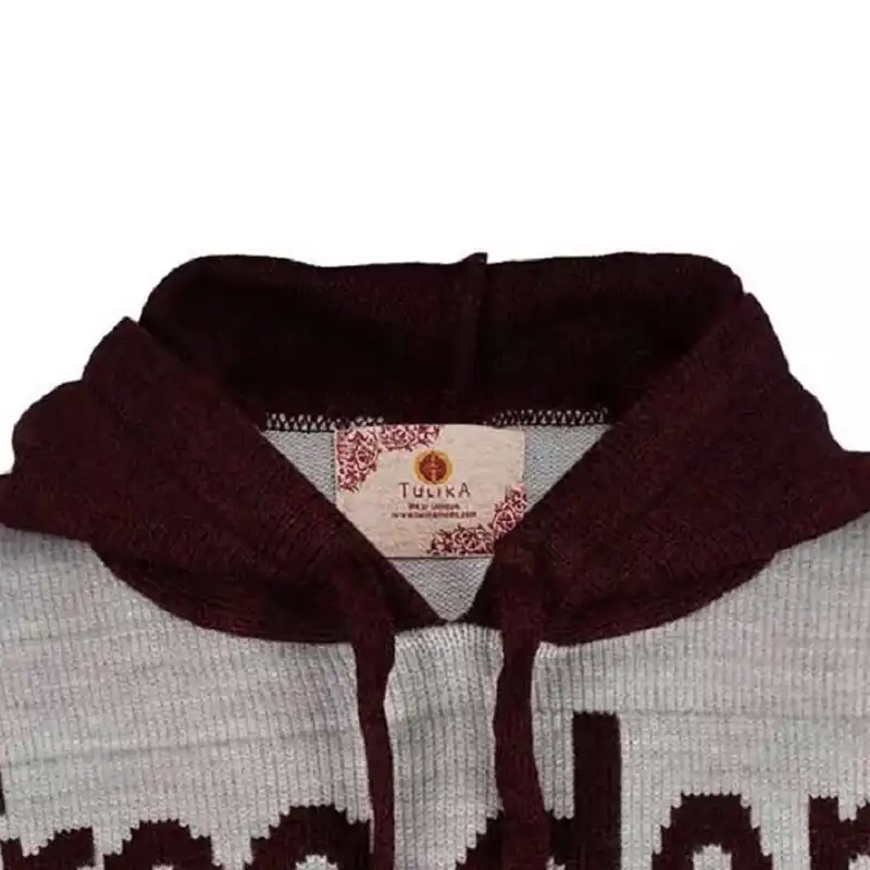 هودی زنانه تولیکا کد 787816 رنگ زرشکی