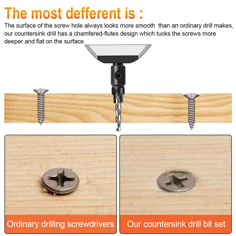 مته خزینه چوب و ام دی اف مدل Heavy Duty سایز4mm