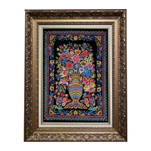  تابلو فرش دستبافت طرح گلدانی کد 8534799