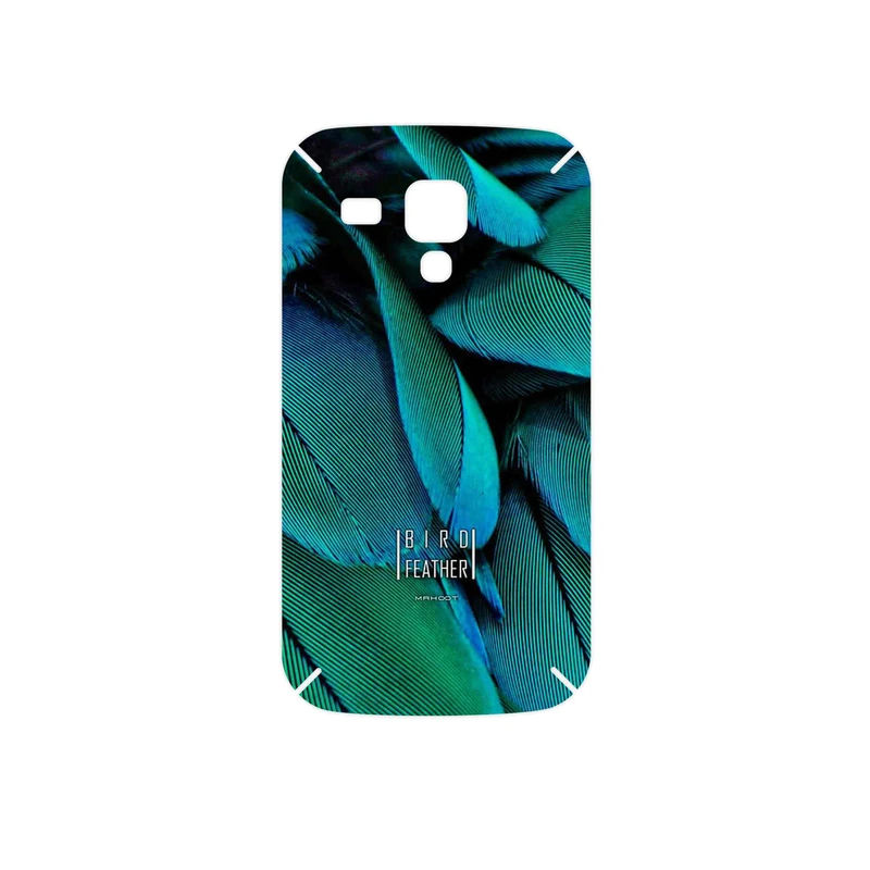 برچسب پوششی ماهوت مدل Green Feather مناسب برای گوشی موبایل سامسونگ Galaxy S Duos GT S7562