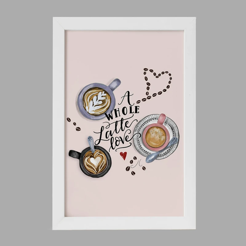 تابلو خندالو مدل کافی شاپ قهوه کد 27537