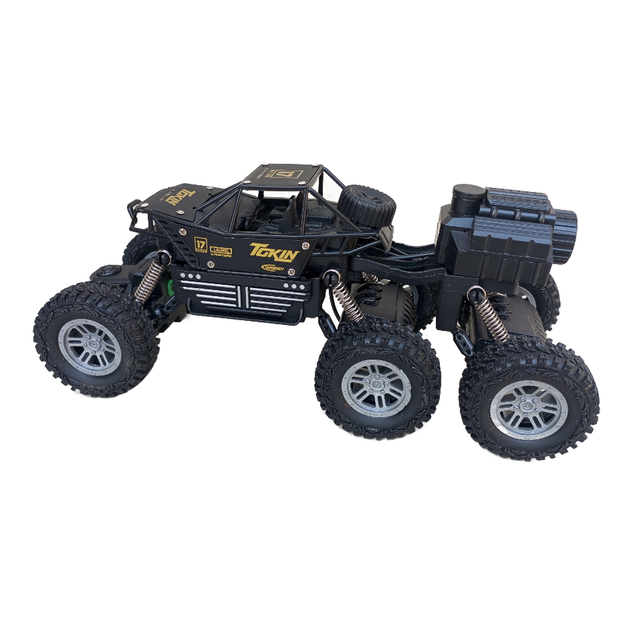 ماشین بازی کنترلی مدل آفرود 6 چرخ دودزا کد 669