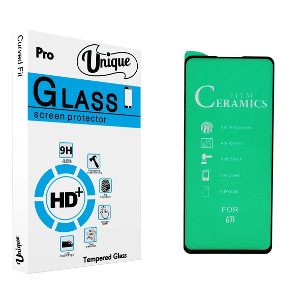 محافظ صفحه نمایش سرامیکی يونيک مدل +Clear مناسب برای گوشی موبایل سامسونگ Galaxy A71