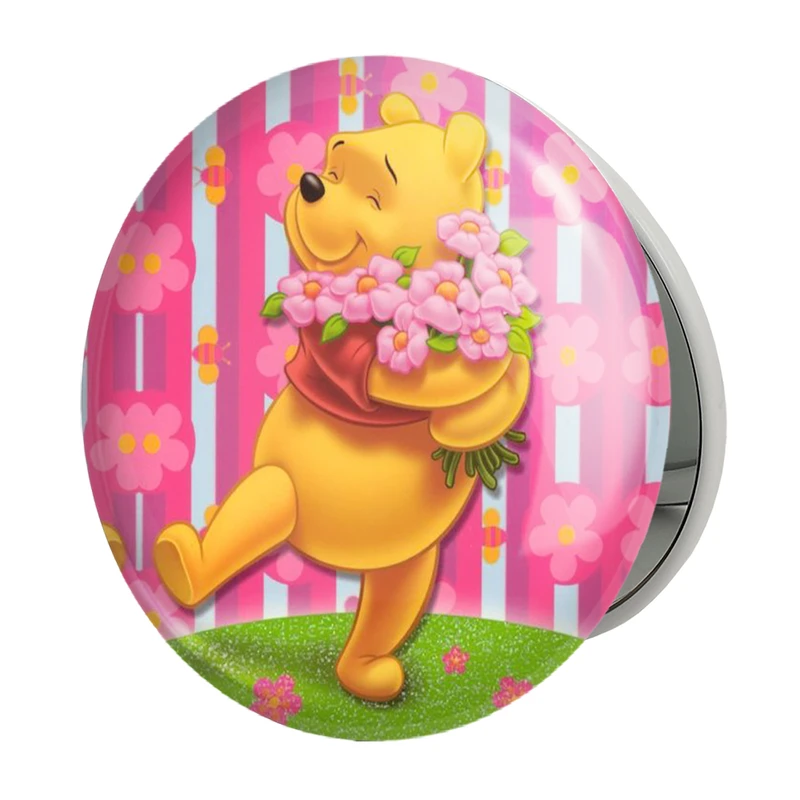 آینه جیبی خندالو طرح خرس پو Winnie The Pooh مدل تاشو کد 1589 