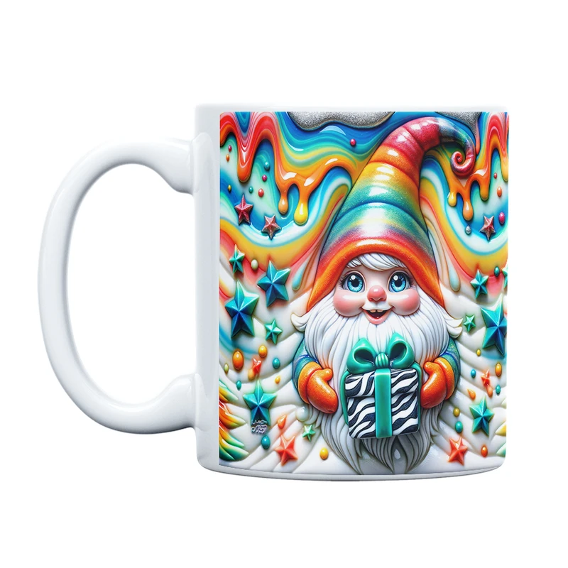 ماگ حس آمیزی طرح کریسمس مدل گنوم انرژی مثبت کد 37