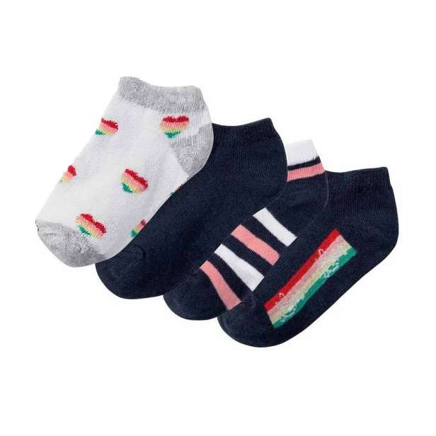 جوراب دخترانه لوپیلو مدل ساق کوتاه کد 7255244 مجموعه چهار عددی