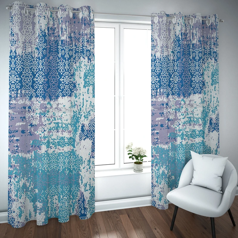 پرده مدل چاپی هازان سایز 300×150 سانتی متر 