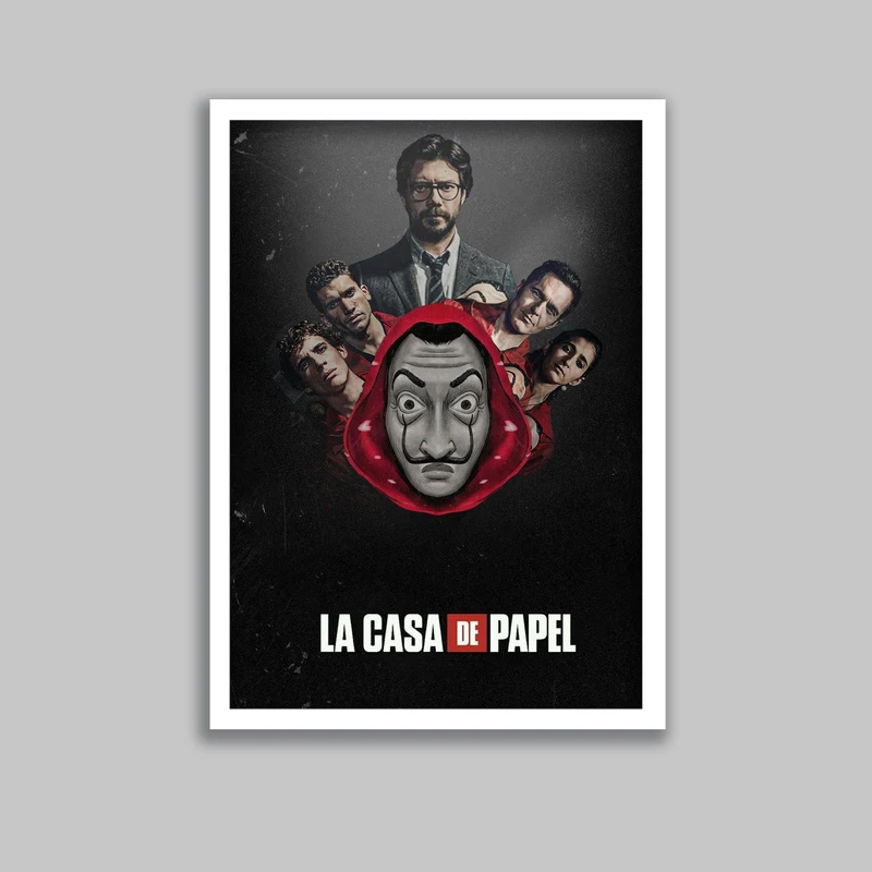 تابلو مدل سریال خانه کاغذی Money Heist کد LA-G10644