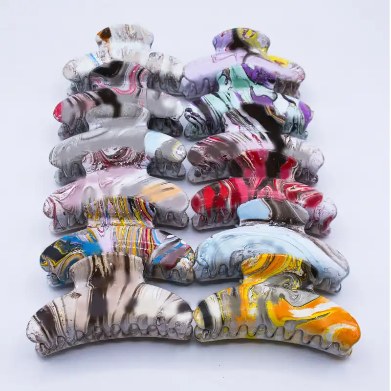 کلیپس مو زنانه مدل abrangi مجموعه 12 عددی