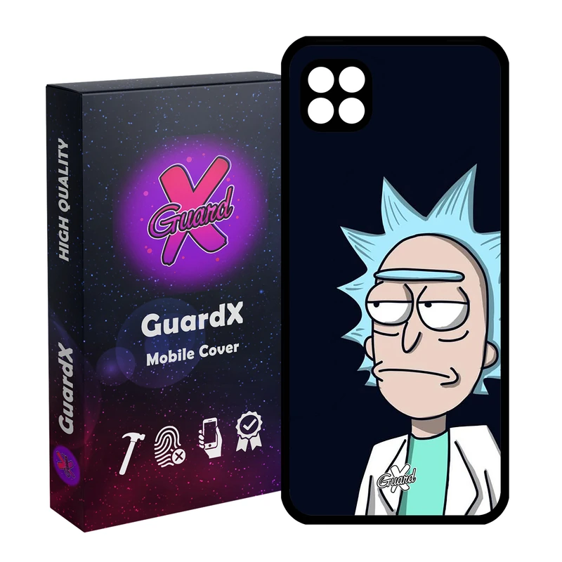 کاور گارد ایکس طرح Rick and Morty مدل Glass10030 مناسب برای گوشی موبایل سامسونگ Galaxy A22 5G