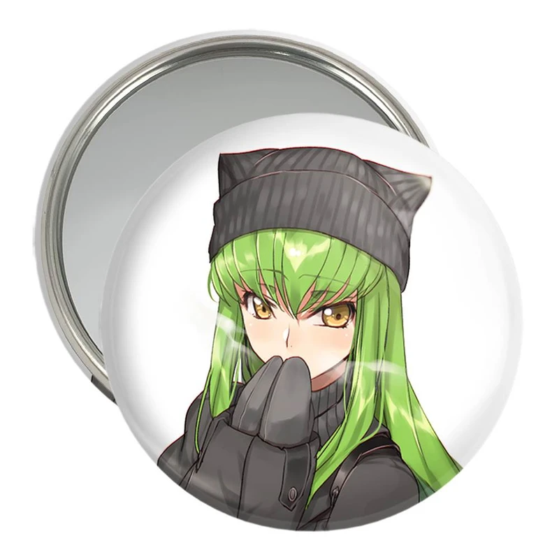 آینه جیبی خندالو مدل C.C سی سی انیمه کد گیاس Code Geass  کد 13080