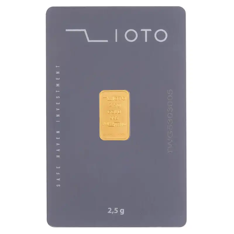 شمش طلا 24 عیار زیوتو مدل p2.5