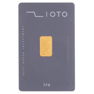 شمش طلا 24 عیار زیوتو مدل DS-Au-p2.5