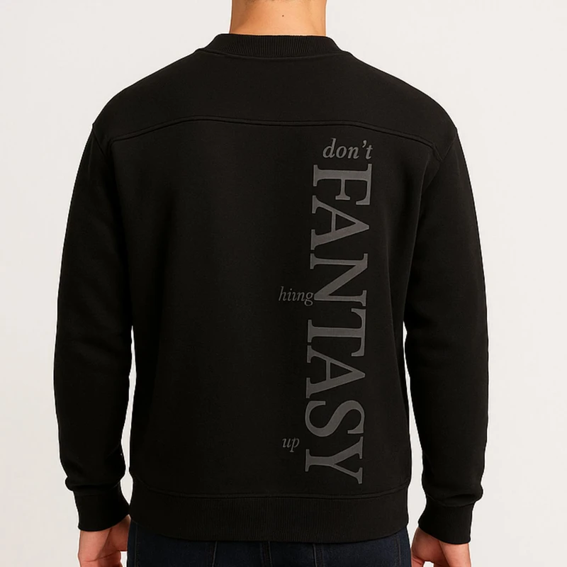 عکس شماره 9 : سویشرت مردانه مدل دورس سه نخ باکسی