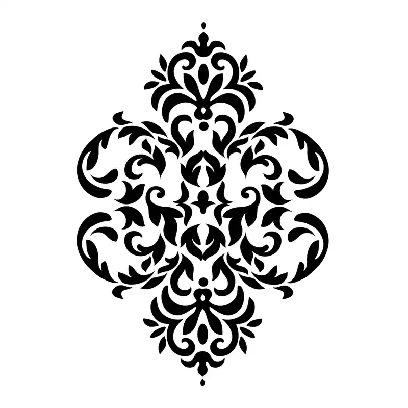 شابلون باتیس آرت طرح تذهیب کد 50-136