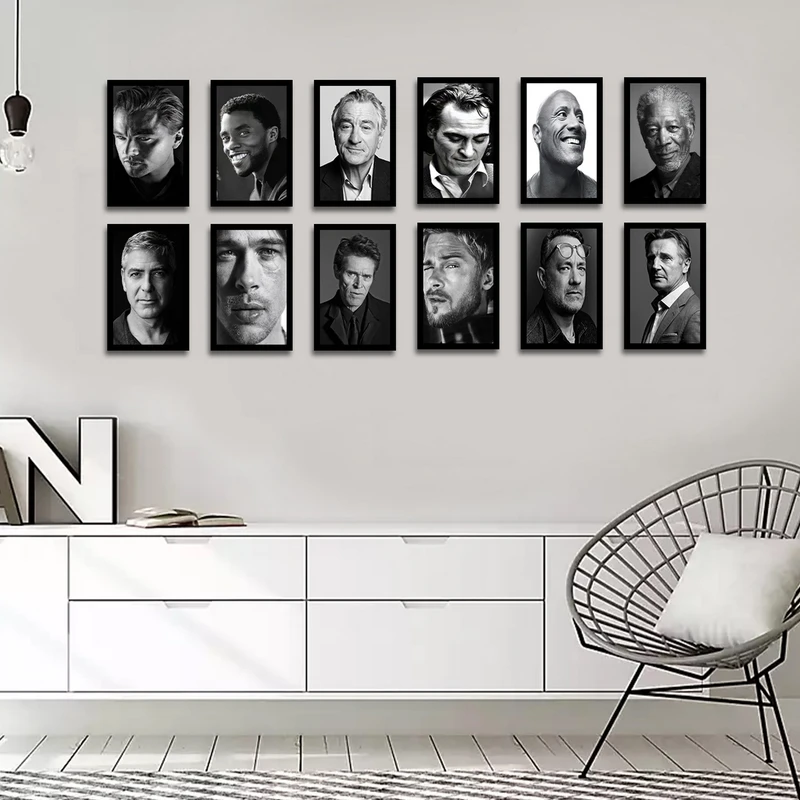 تابلو بکلیت طرح بازیگران سینما مدل شاین اکلیلی B-1708 مجموعه 12 عددی