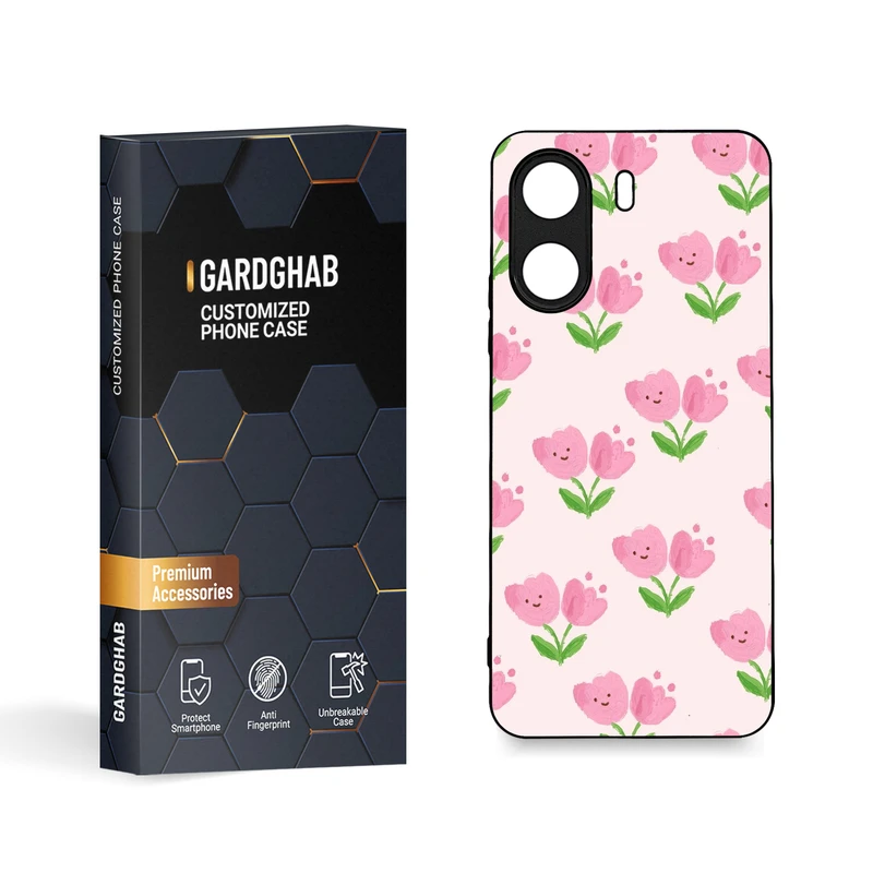 کاور گارد قاب مدل دورژله ای دخترانه مناسب برای گوشی موبایل شیائومی  Poco C65 / Redmi 13c