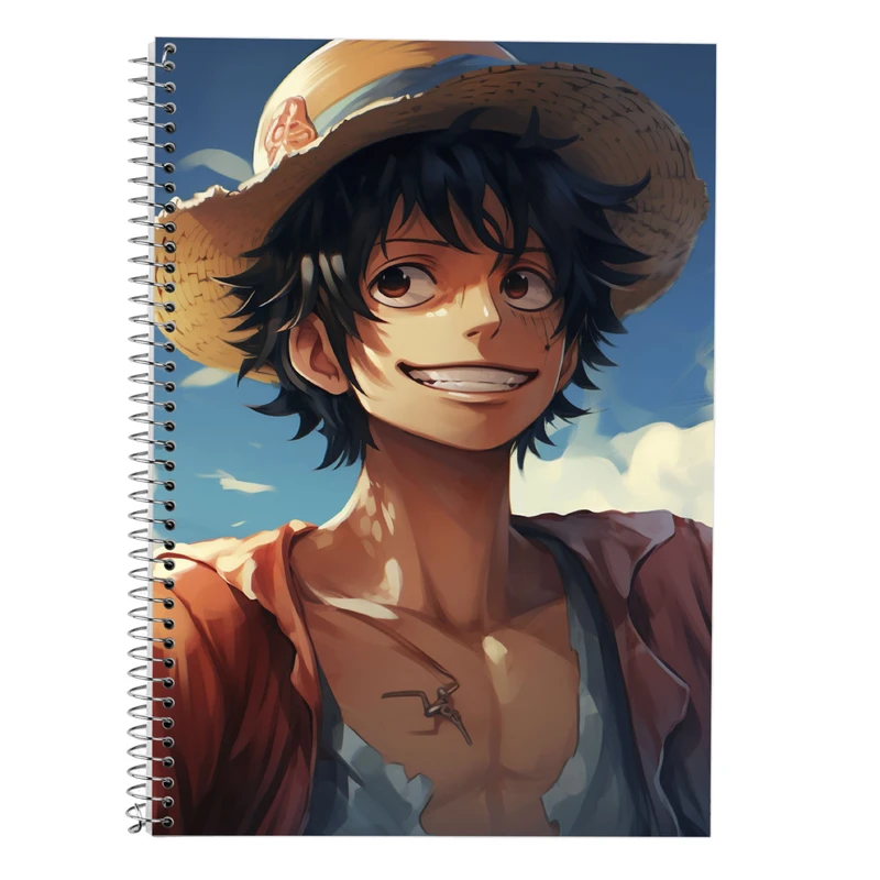 دفتر زبان 50 برگ مدوپد مدل سه خط طرح وان پیس One Piece کد DF11517