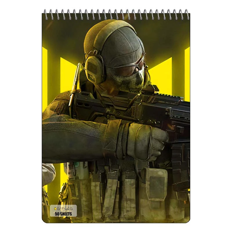 دفتر نقاشی 50 برگ سیمی کارنیکا طرح Call of Duty کد 63433