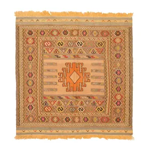 گلیم دستباف یک متری مدل سفره کردی کد 261058