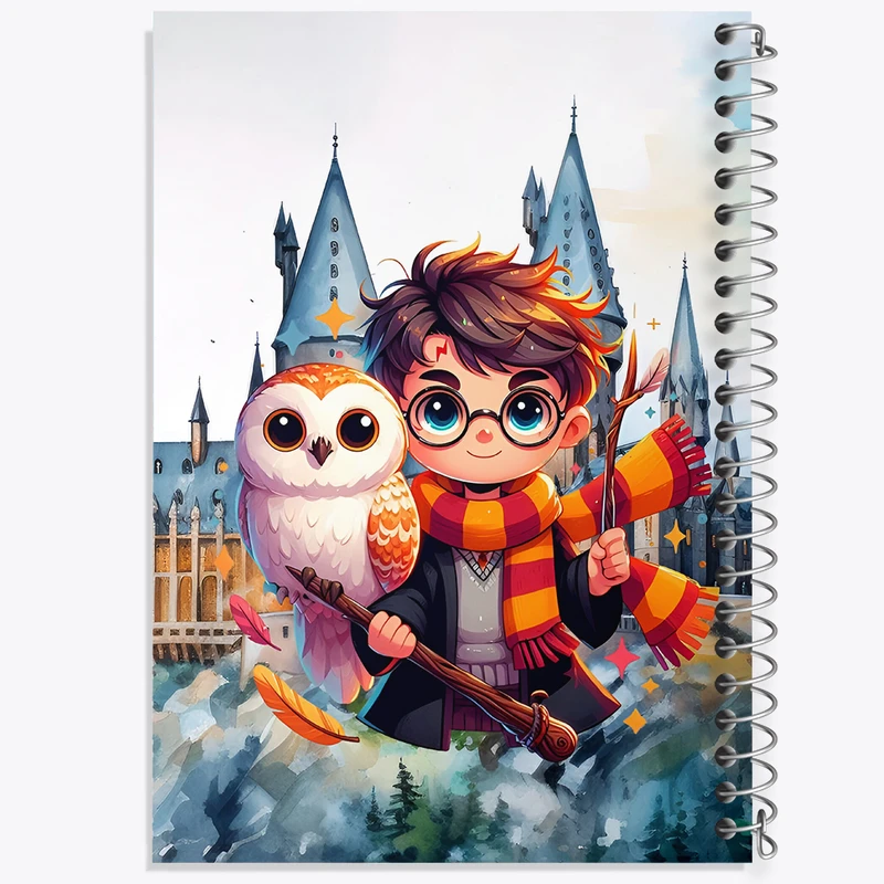 دفتر ژورنال نویسی 50 برگ خندالو مدل نقطه ای طرح هری پاتر (Harry Potter) کد N4600