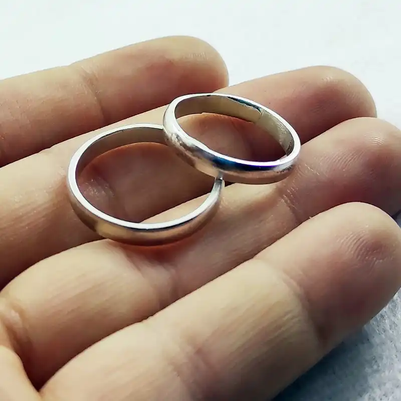 ست انگشتر نقره زنانه و مردانه سلین کالا مدل MPS-6