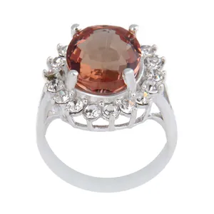 انگشتر نقره زنانه بازرگانی میلادی مدل سنگ الکساندریت کد AW_597