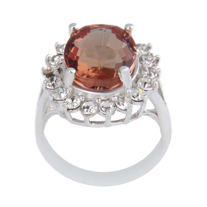 انگشتر نقره زنانه بازرگانی میلادی مدل سنگ الکساندریت کد AW_597