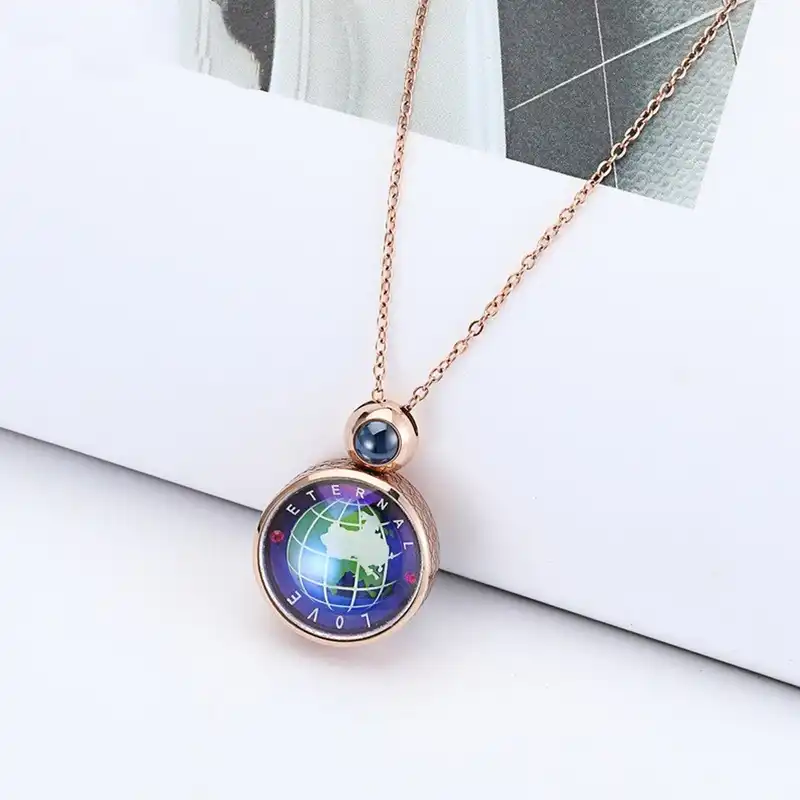 گردنبند زنانه مدل عشق جهانی دوستت دارم j-11811