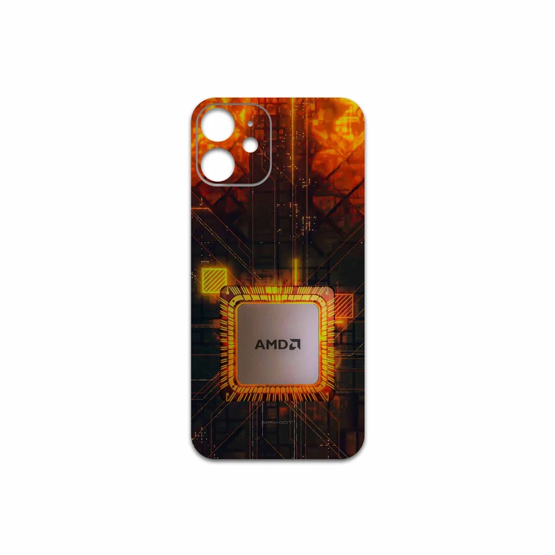 برچسب پوششی ماهوت مدل AMD Brand مناسب برای گوشی موبایل اپل iPhone 12 mini