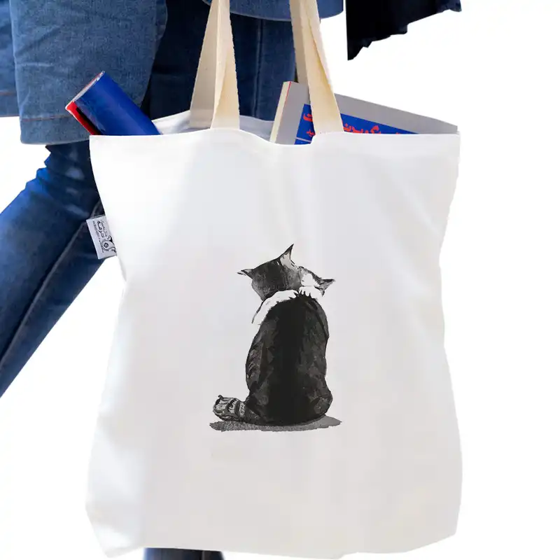 ساک خرید ترمه طراحان ایده مدل آغوش گربه ای کد zyp073