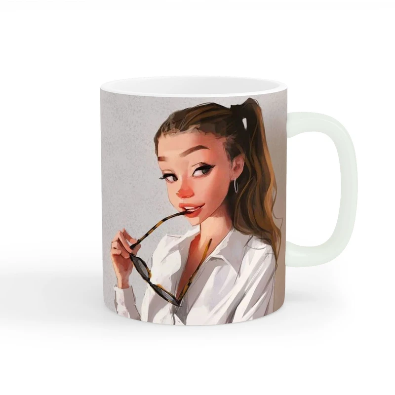 ماگ طرح دخترانه دختر کیوت کد wall-8268