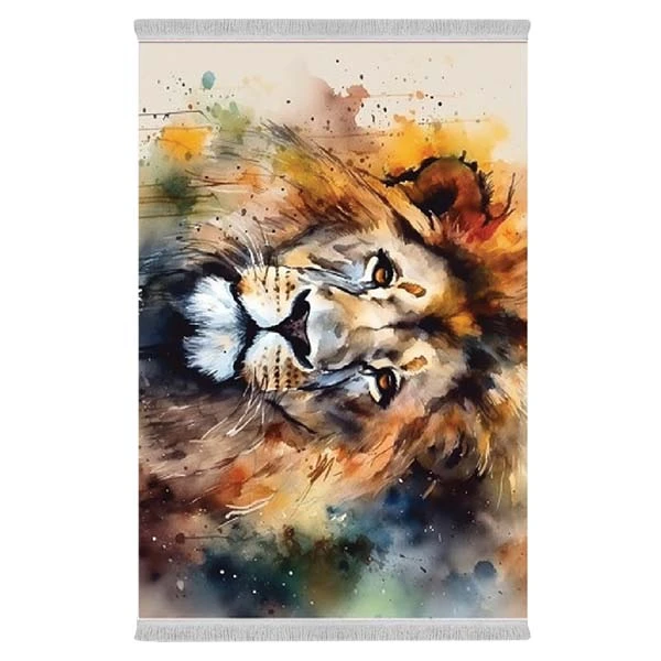 فرش پارچه‌ای دفه مدل فرشینه طرح فانتزی کد 8254