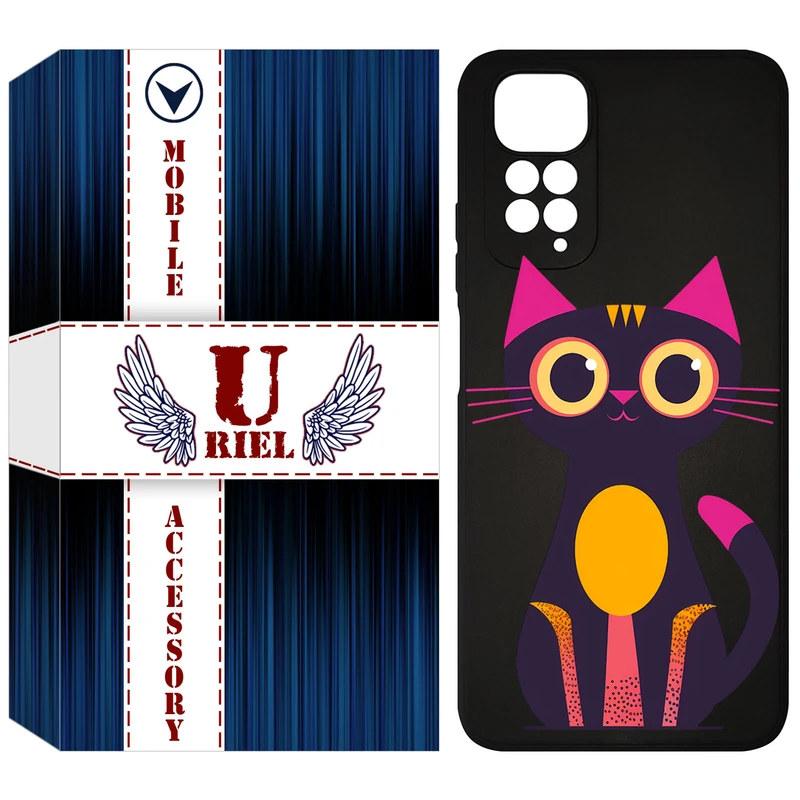 کاور یوریل مدل KSH کد 46 طرح گربه مناسب برای گوشی موبایل شیائومی Redmi Note 11 4G / Redmi Note 11S