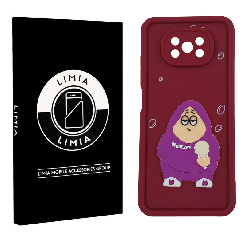 کاور لیمیا مدل سولید لنزدار طرح عروسکی برجسته مناسب برای گوشی موبایل شیائومی Redmi Poco X3/X3 Pro