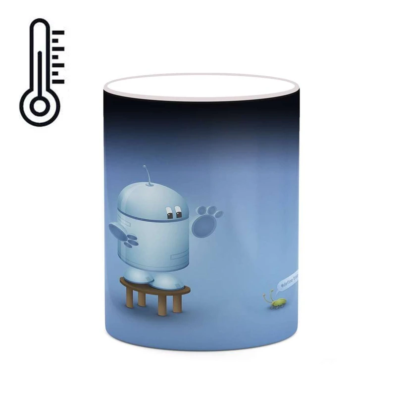 ماگ حرارتی کاکتی مدل نقاشی کارتونی کد mgh18784