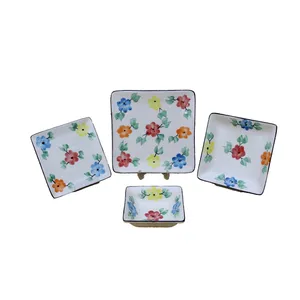 سرویس غذاخوری 24 پارچه طرح گل مدل mz9910