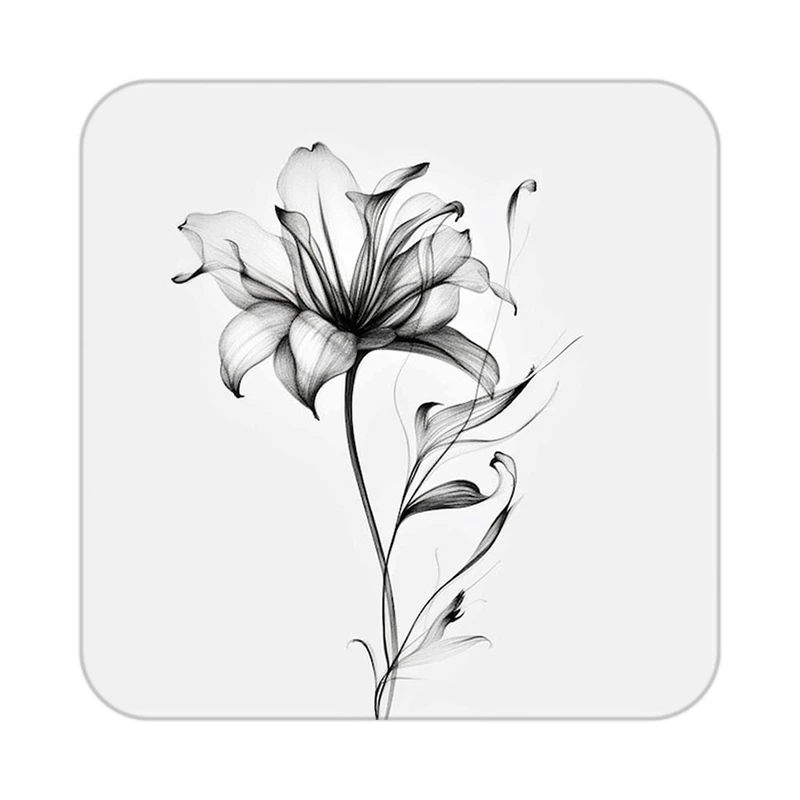 زیر لیوانی کاکتی طرح گل مدل mp17593