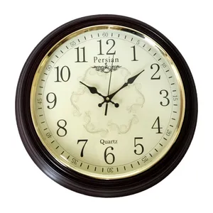 ساعت دیواری مدل پرشین کلاسیک دور طلایی