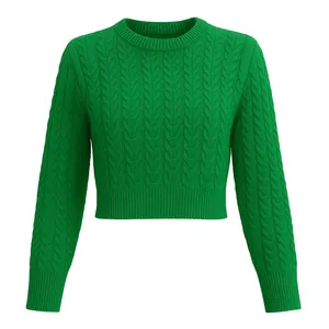 پلیور یقه گرد دخترانه مدل یاشگین