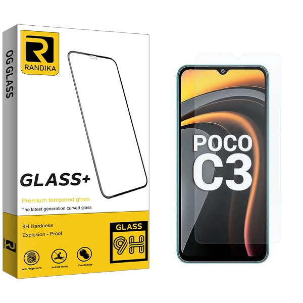 محافظ صفحه نمایش راندیکا مدل RK مناسب برای گوشی موبایل شیائومی Poco C3