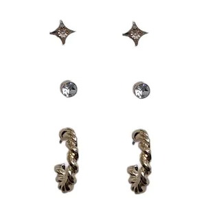 گوشواره زنانه لفتیز مدل SS 0122 مجموعه 3 عددی 