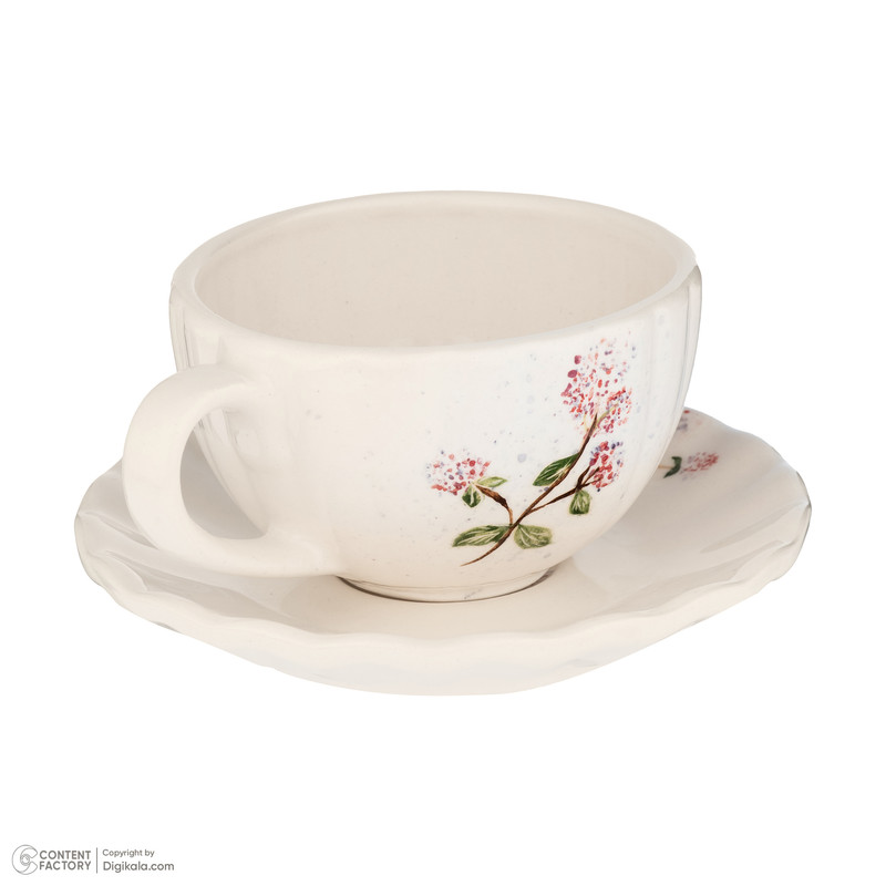 فنجان و نعلبکی آوای دل مدل گل پونه