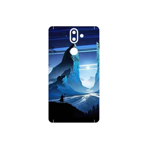 MAHOOT Blue Mountains Digital Art Cover Sticker for Nokia 8 Sirocco