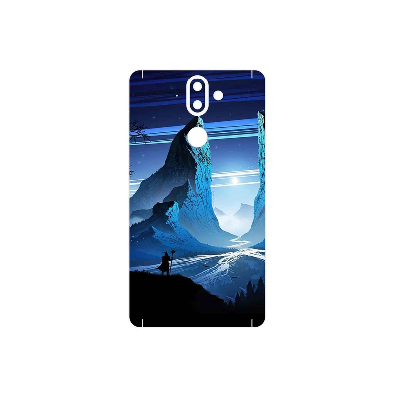 برچسب پوششی ماهوت مدل Blue Mountains Digital Art مناسب برای گوشی موبایل نوکیا 8 Sirocco