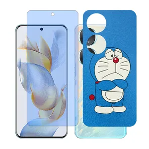 Glass together model anti blue screen protector suitable for Honor 70 mobile phone with back cover sticker