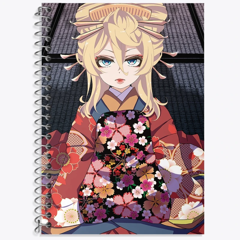 دفتر زبان 50 برگ خندالو مدل سه خط طرح تانیا انیمه یوجو سنکی کد 34680